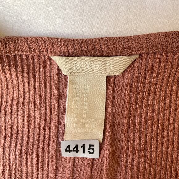 Forever 21 Women Dress M Mauve Pink Bodycon Long Sleeve Knee Length Pullover - Picture 3 of 7